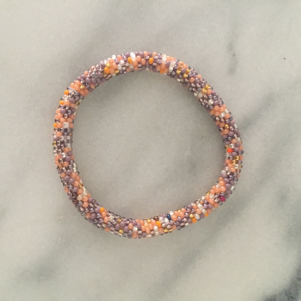 Beaded roll bracelet